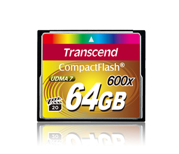 CompactFlash 64 Гб 600X - запись видео в разрешении Full HD 1080p