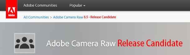 Adobe Camera Raw 8.5 и DNG Converter 8.5 - Release Candidate