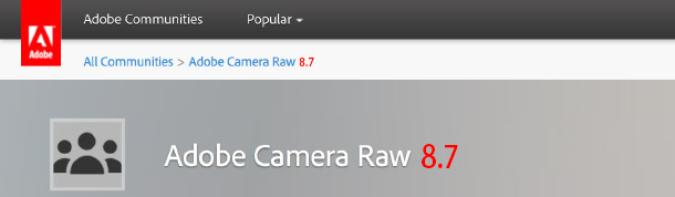 Adobe Camera Raw 8.7 и DNG Converter 8.7 - Обновление