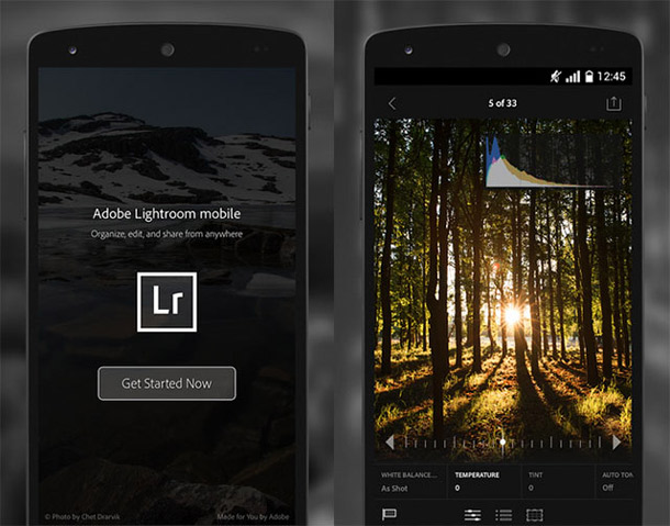 Lightroom mobile теперь и на Android