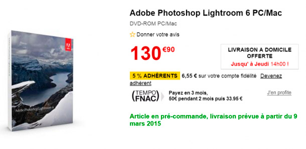 Adobe Photoshop Lightroom 6 выйдет 9 марта 2015 года