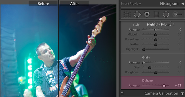 dehaze on lightroom 5.3