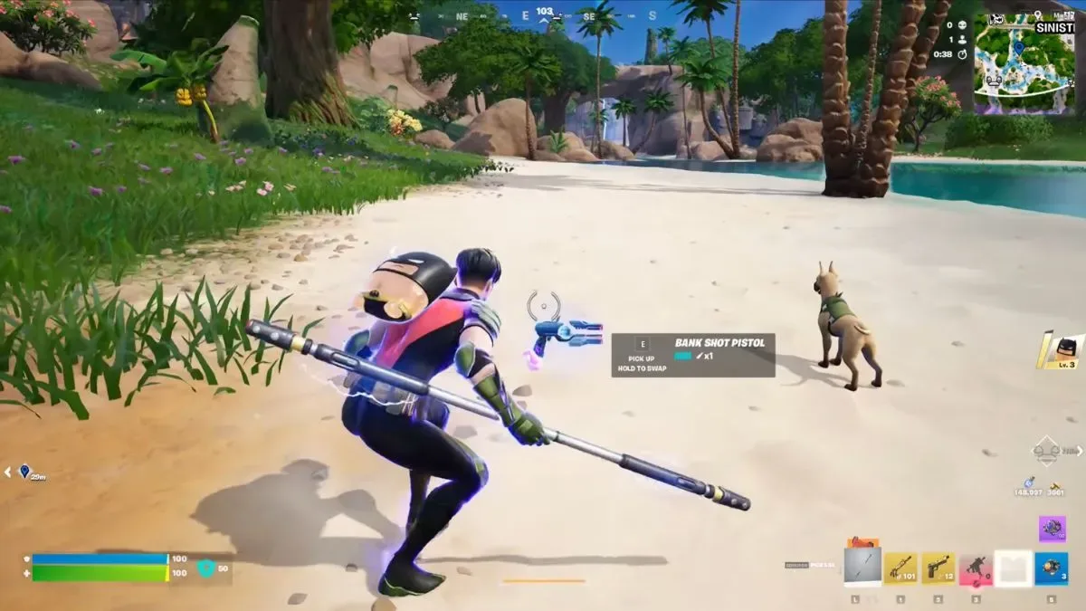 Bank Shot Pistol in Fortnite Chapter 7 Season 3