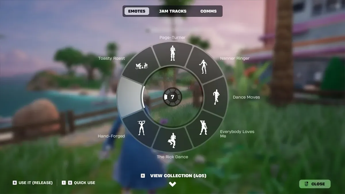 Emote Wheel In Fortnite