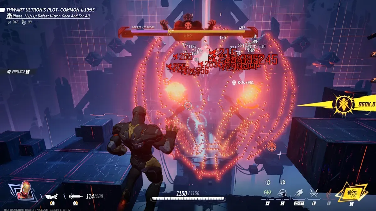 Attacking Ultron's army of drones in final phase