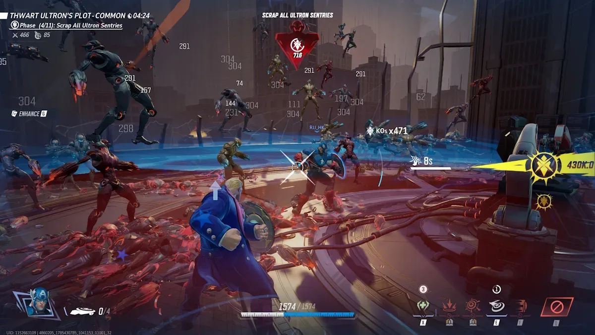 Captain America in Marvel Rivals Avengers Age of Ultron mode