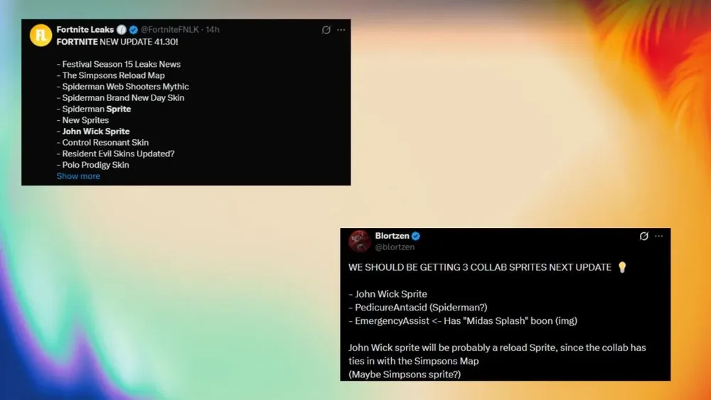 Leaks For John Wick Sprite In Fortnite