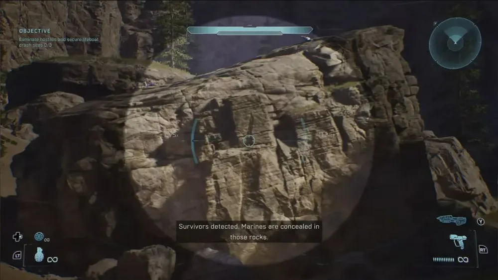 A large rock in Halo Campaign Evolved