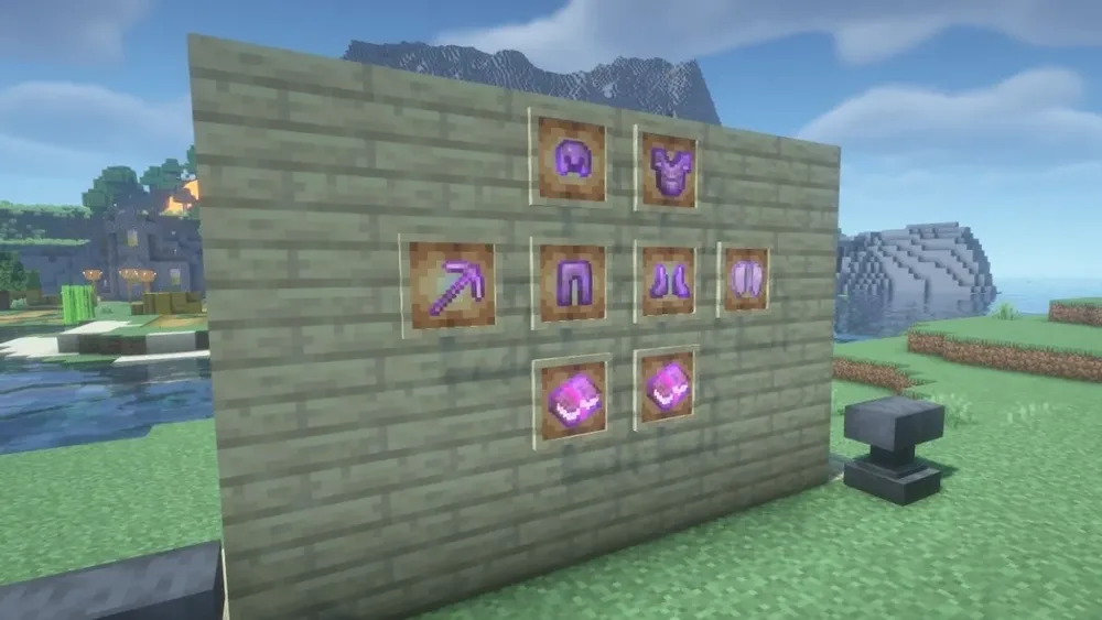 Mending Enchantment minecraft applicable items