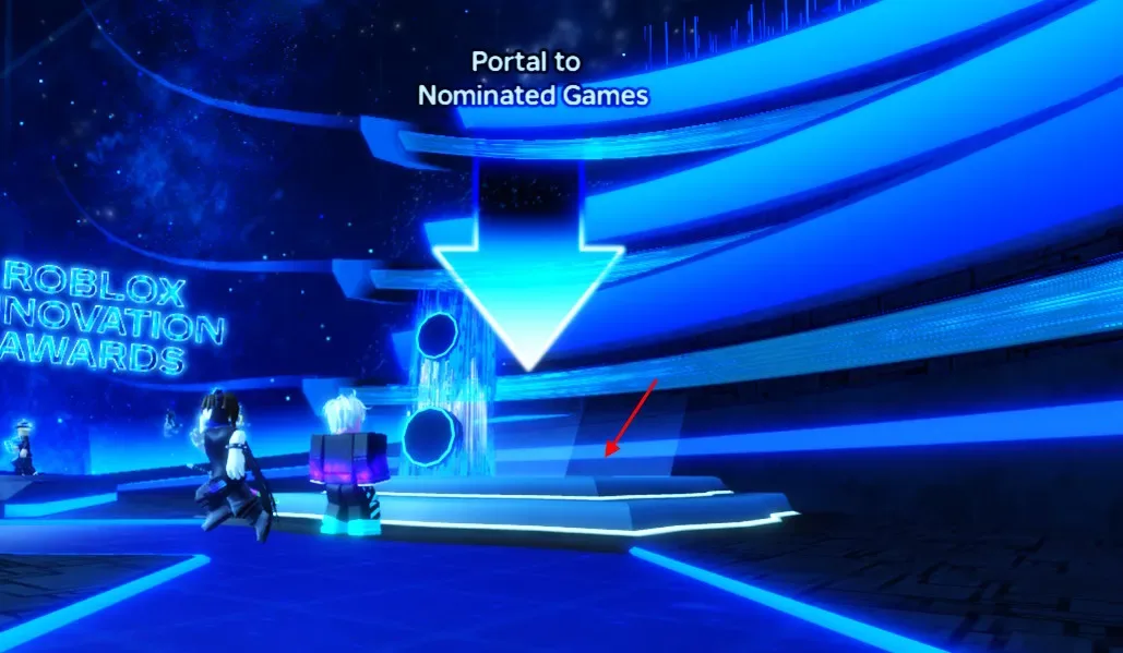 Portal in Roblox Innovations Awards 2026 for free rewards