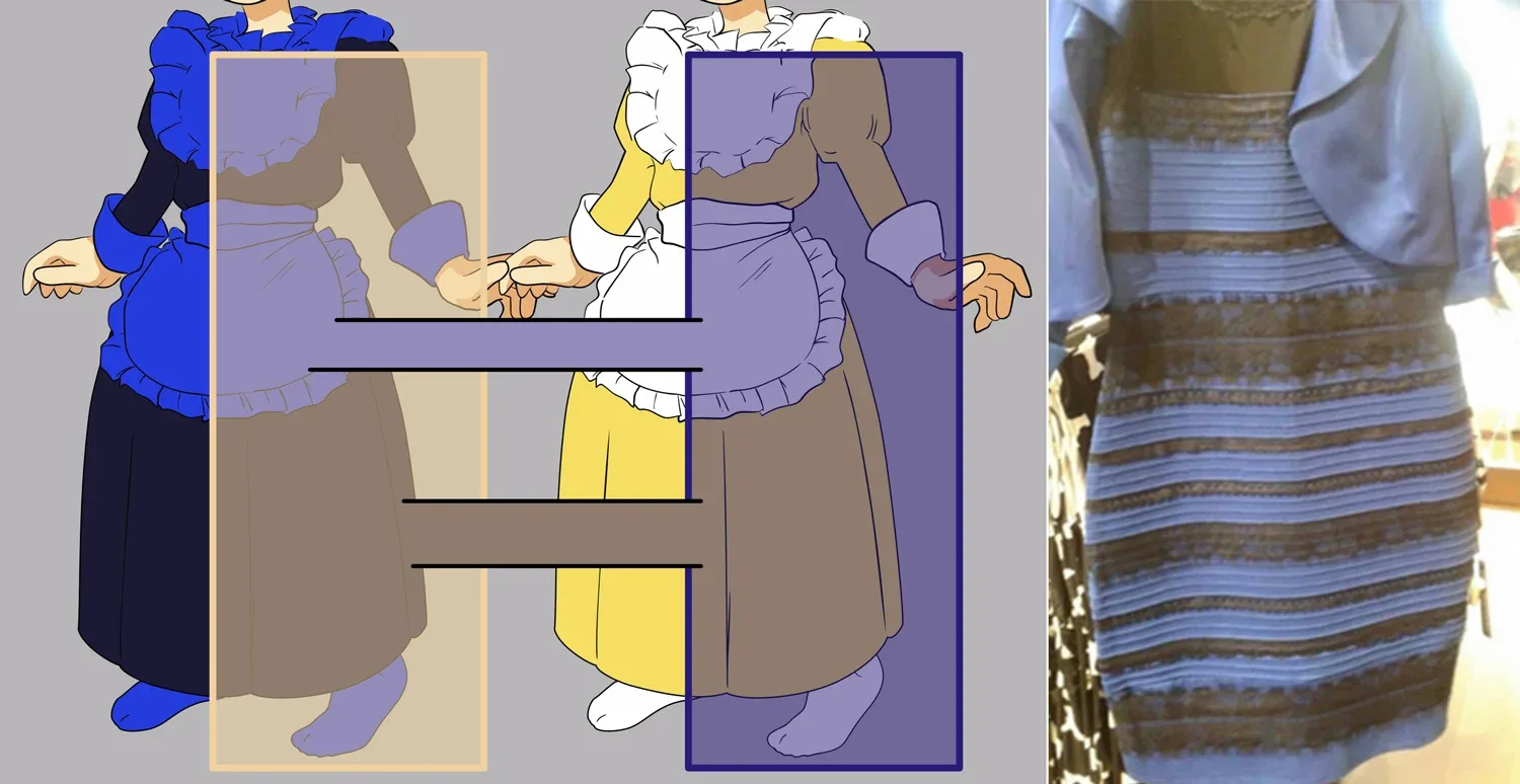 The impact of white balance on the dress viral photo
