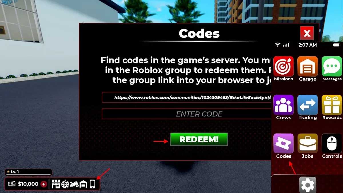 redeem BikeLife Society codes