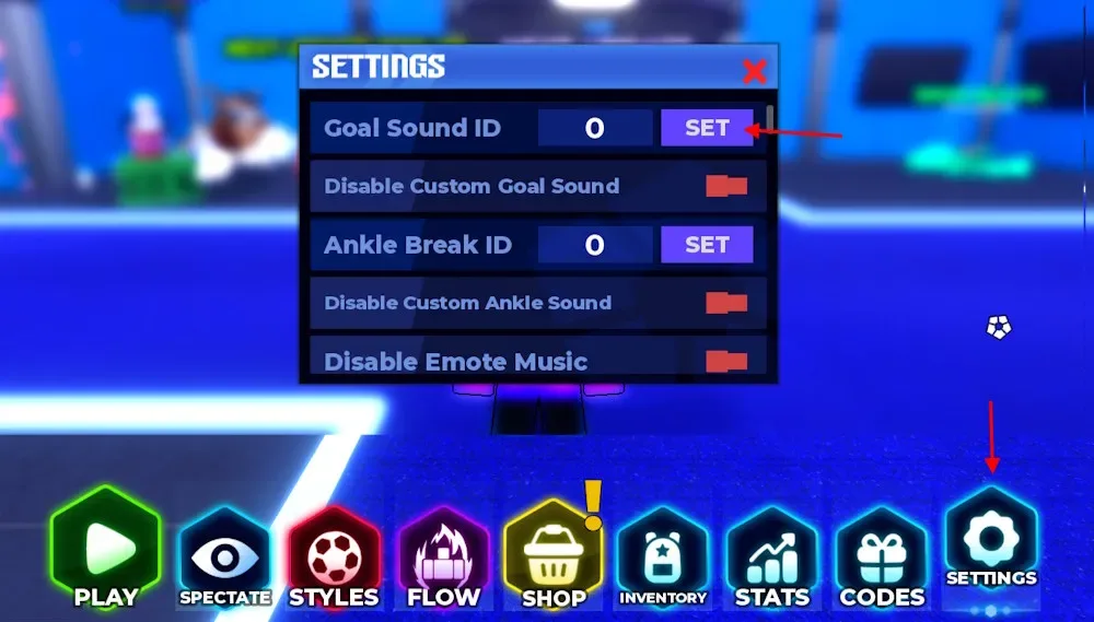 Blue Lock Rivals sound ID codes use