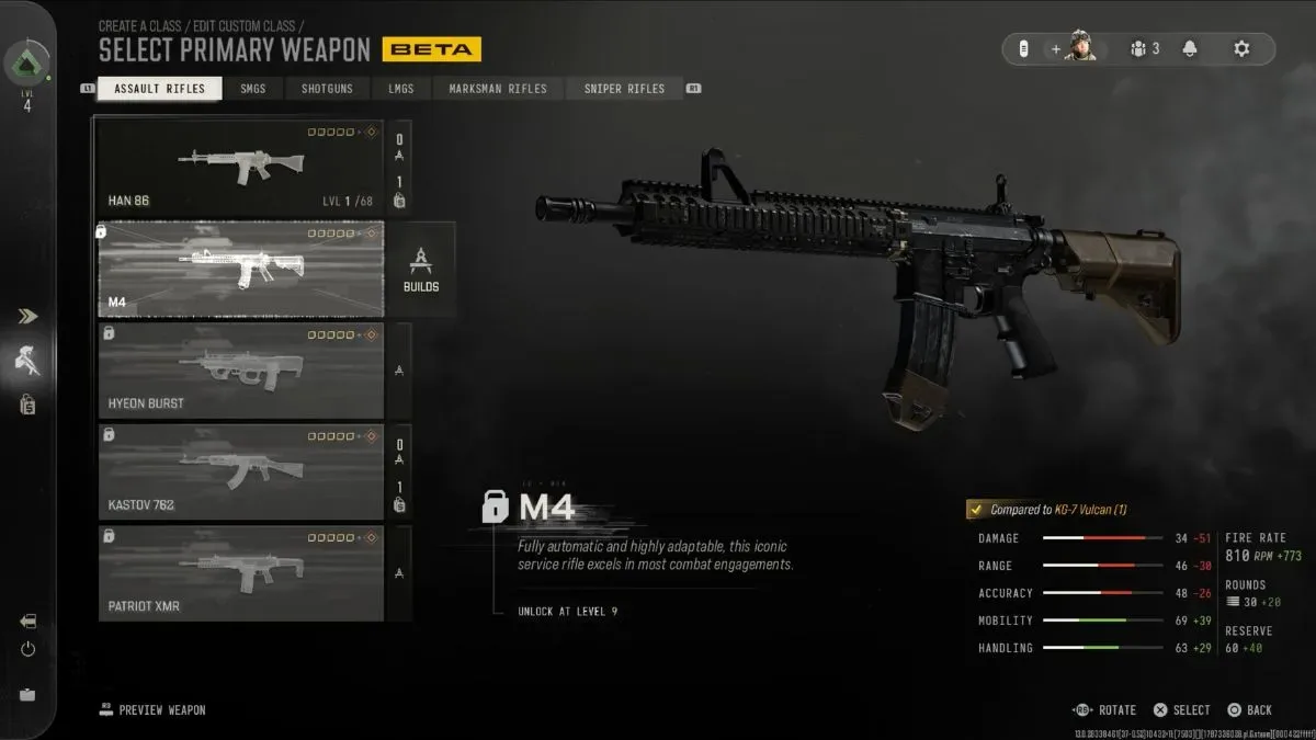 Call of Duty Modern Warfare 4 Assault Rifle