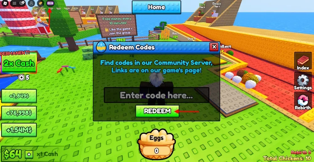 Redeem Chicken Farm codes