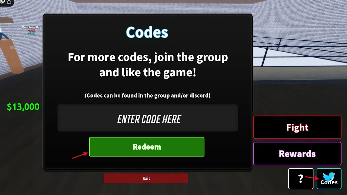 redeem coach a fighter codes