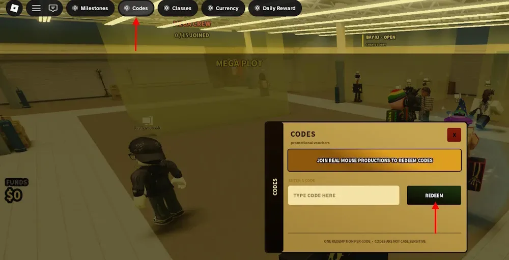 Complex Furnishings Codes redeem