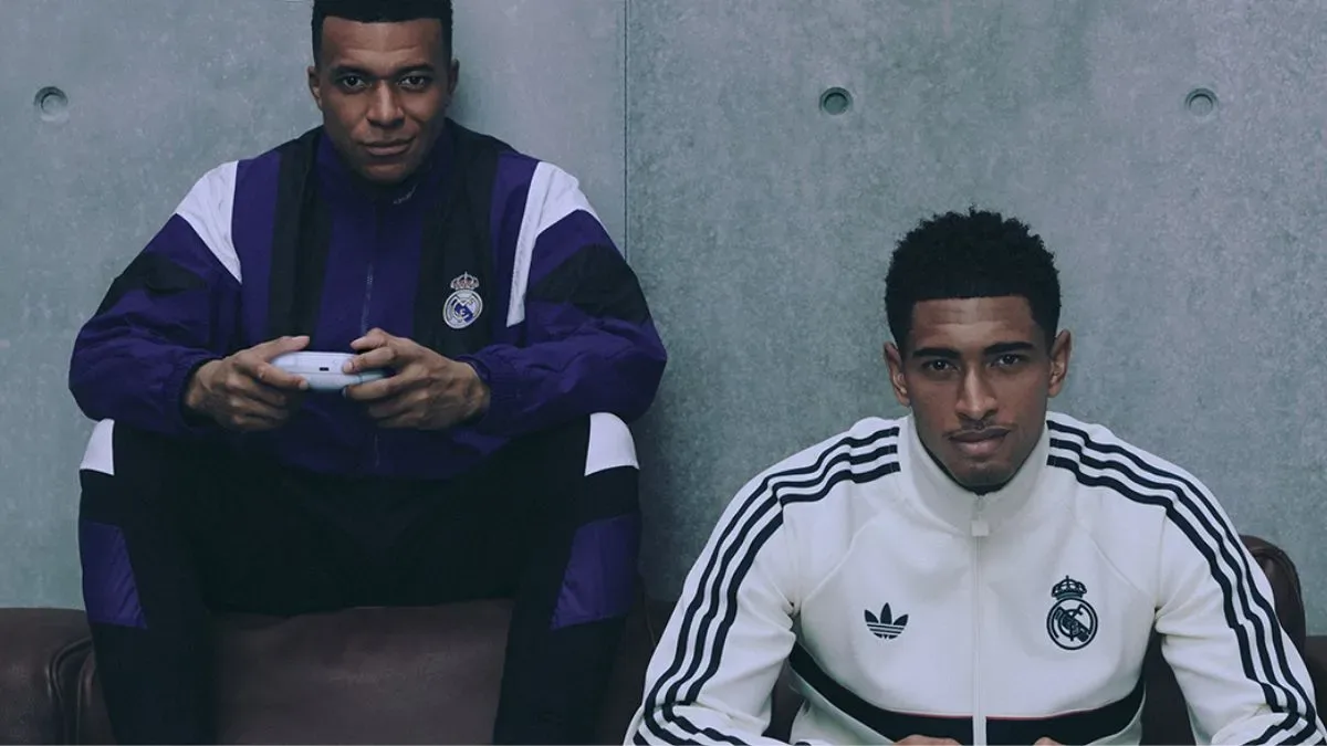Mbappe and Bellingham in EA FC 27 cover