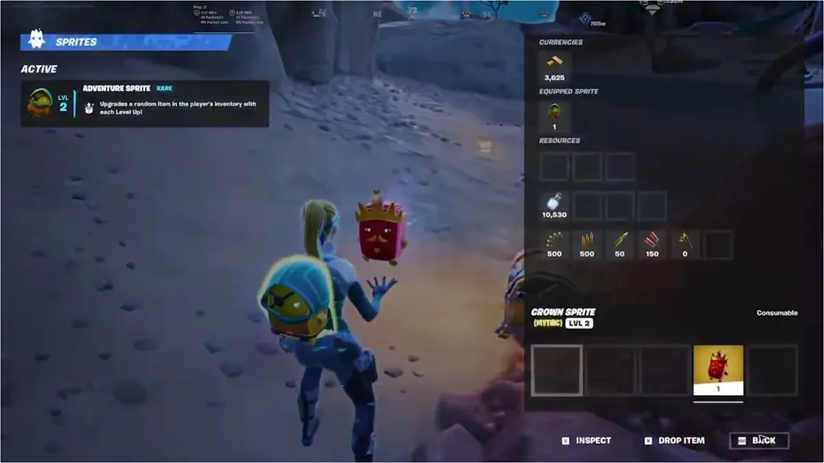Fortnite Crown Sprite before opening chest