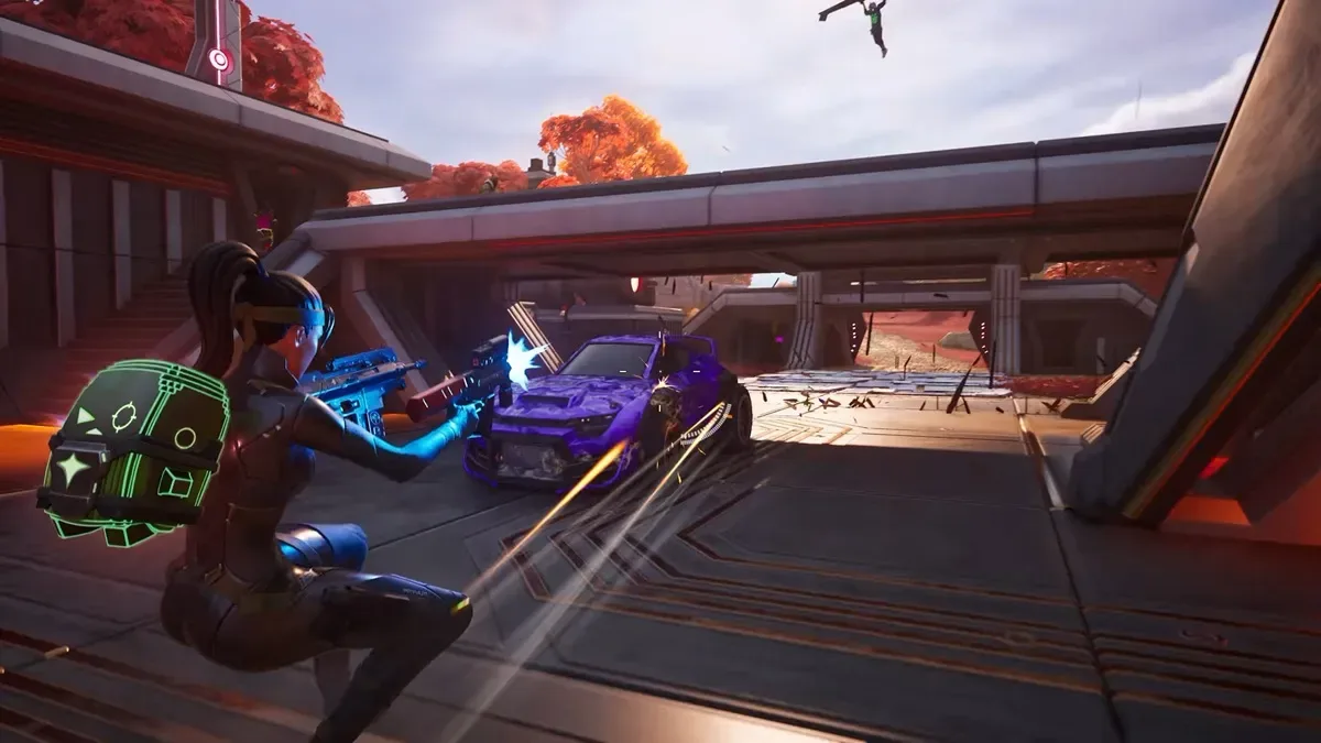HJSH-18 Masamune Assault Rifle and TKI-20 Shingen SMG in Fortnite
