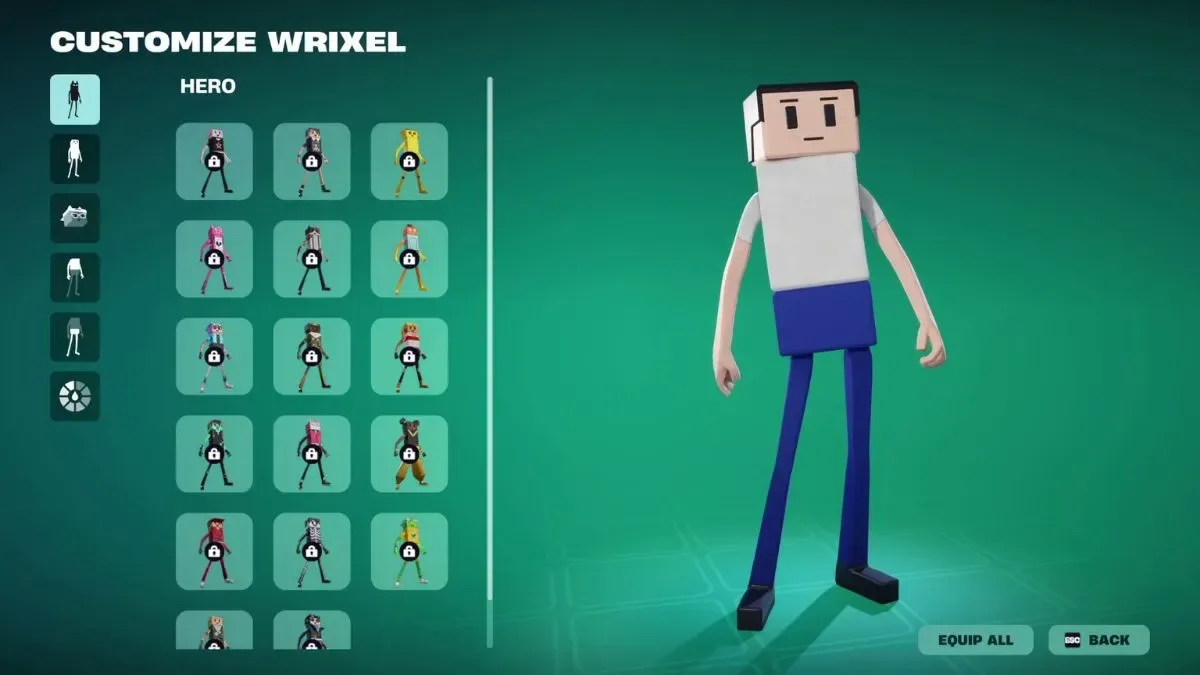Fortnite Wrixel Set Customize Page in Override Battle Pass