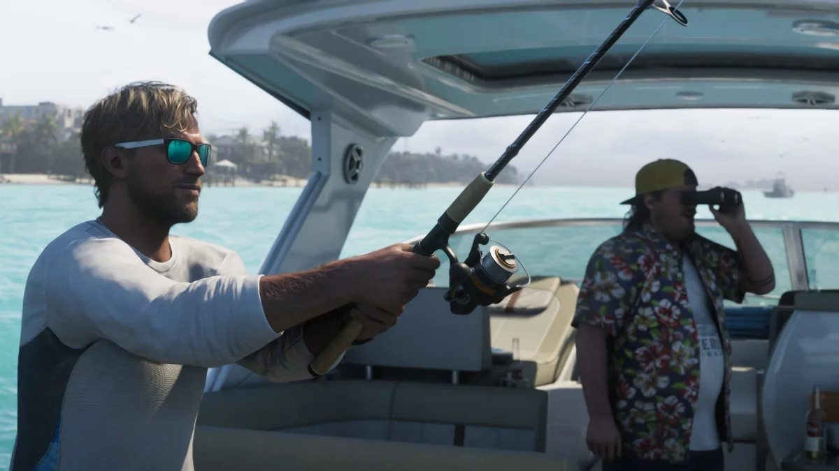 Jason Duval and Cal Hampton fishing.