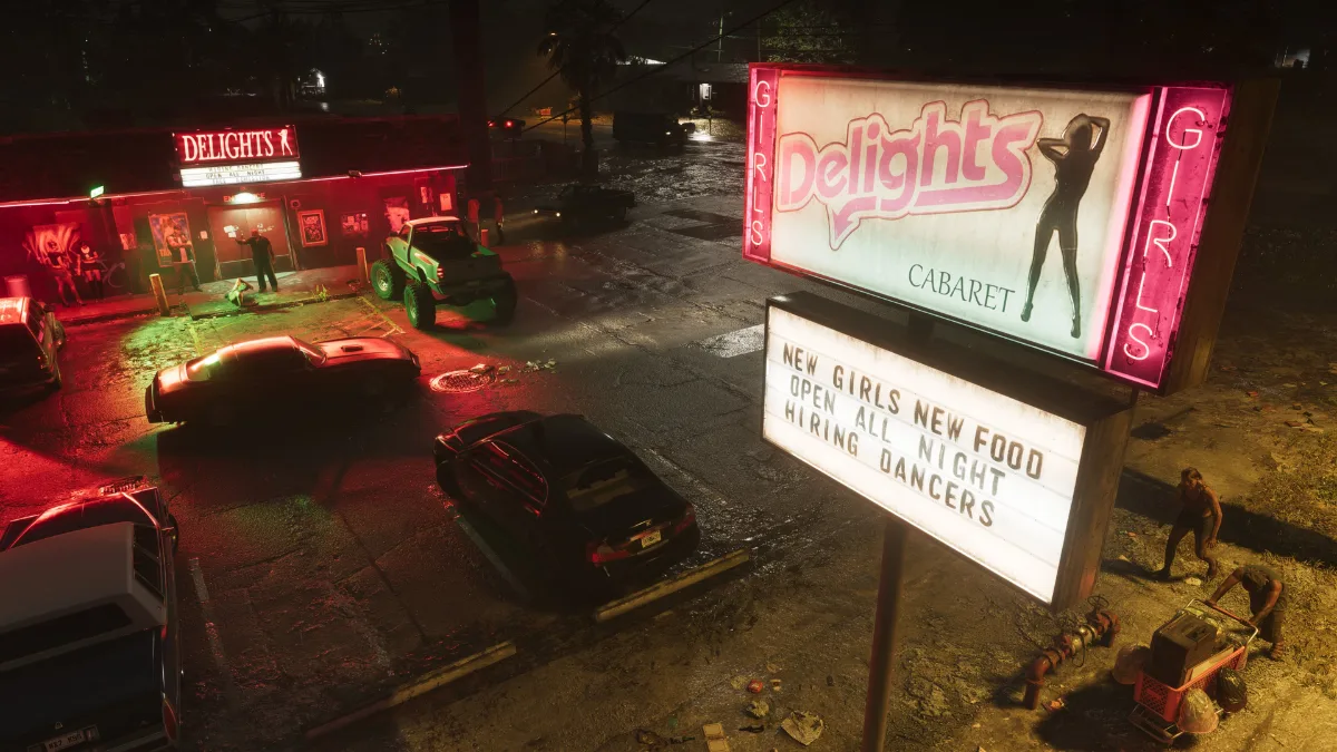 The Delights Strip Club in Port Gellhorn in GTA 6.