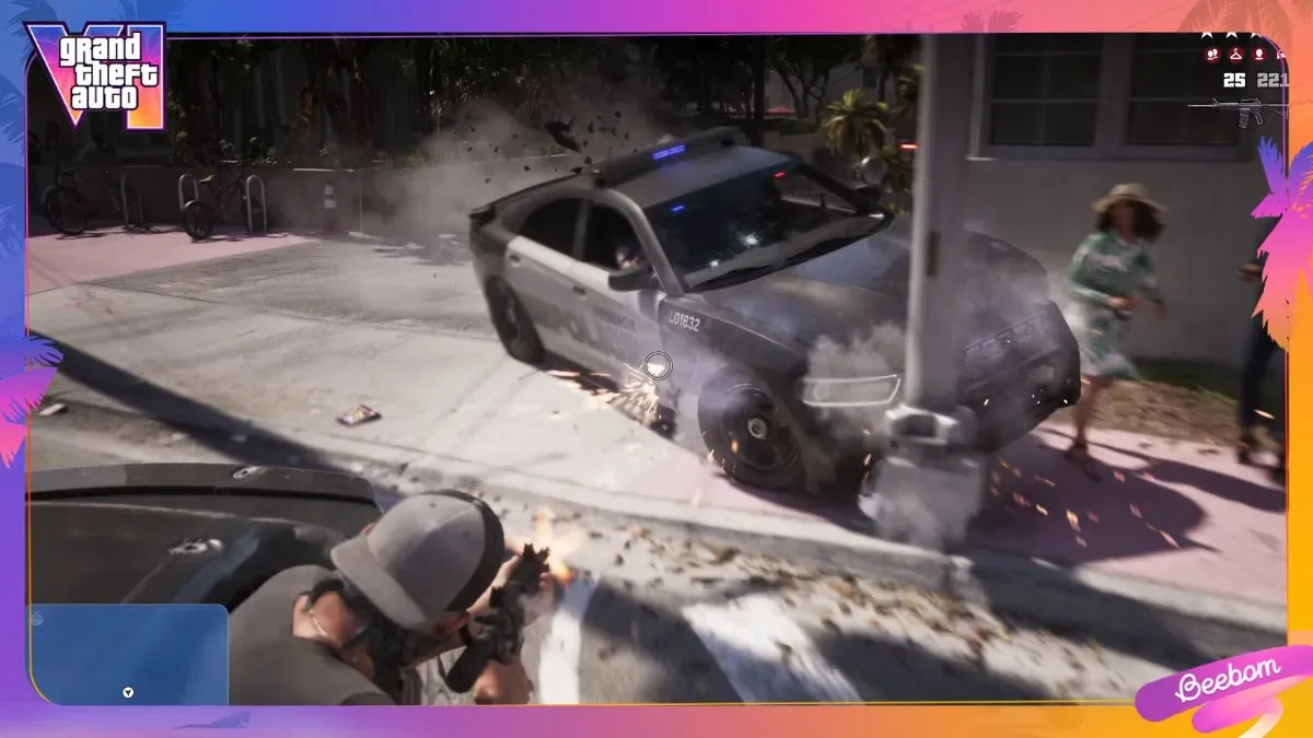 Jason Shooting at a Cop Car in GTA 6