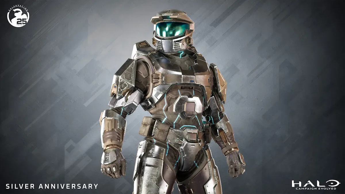Halo Campaign Evolved Silver Anniversary Armor skin