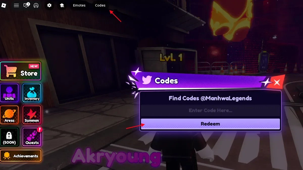 redeem Manhwa Legends codes