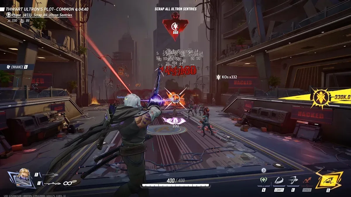 Hawkeye in Marvel Rivals Avengers of Ultron mode