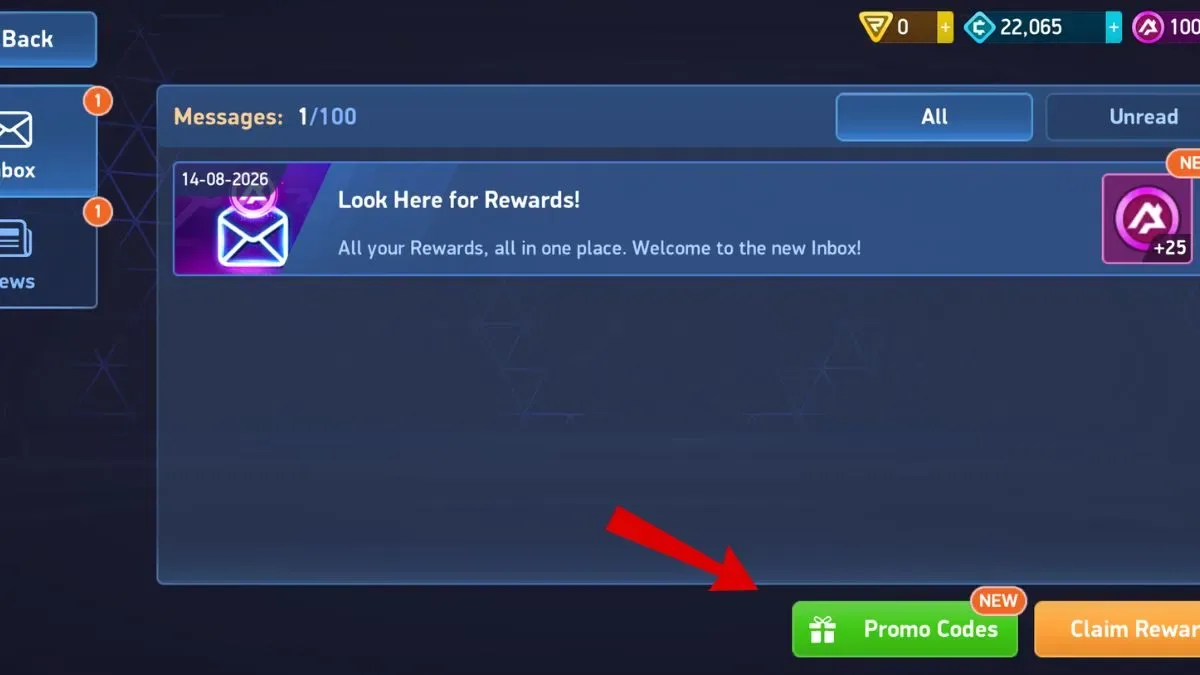 Redeeming Promo Codes in Mech Arena