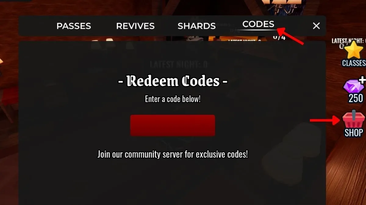 Redeem Night At The Infirmary Codes