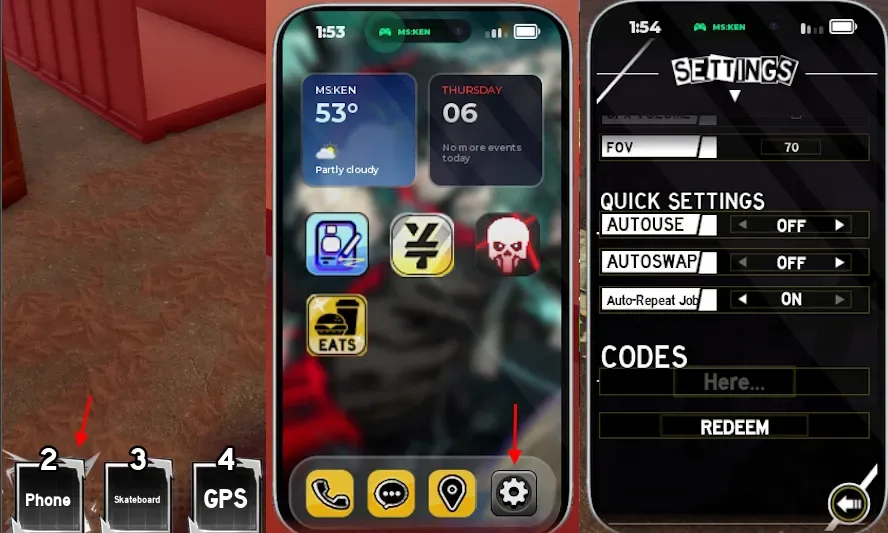 Roblox Ken codes redeem option