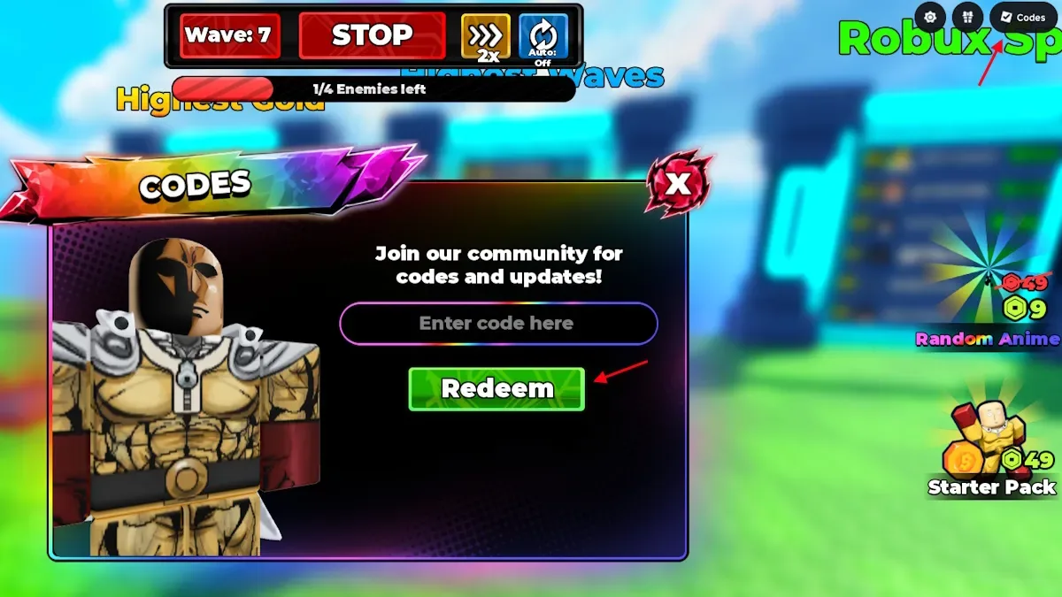 redeem roll anime to fight codes