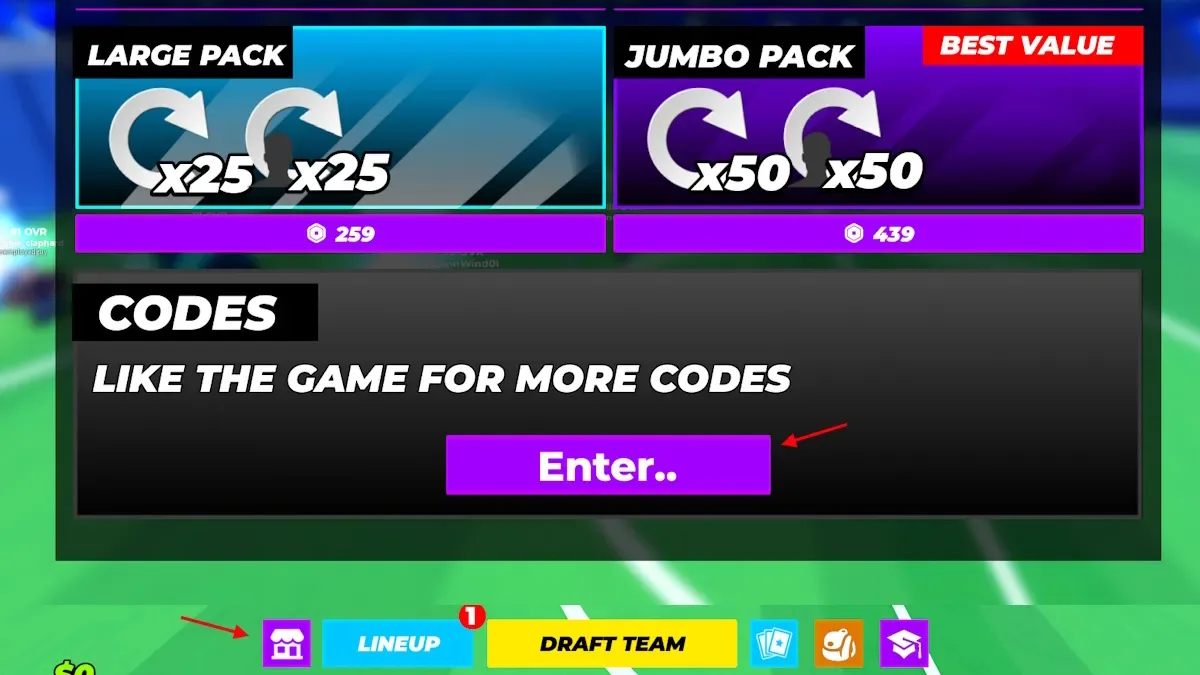 redeem Soccer Card Draft codes