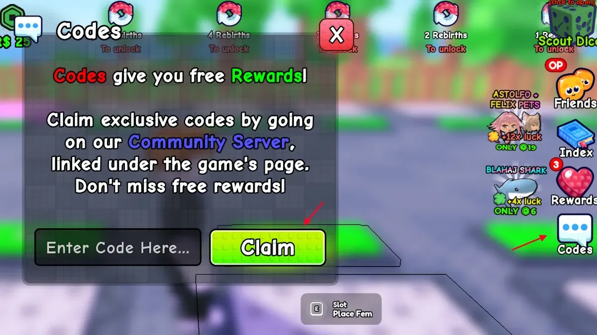 redeem Spin a Fem codes