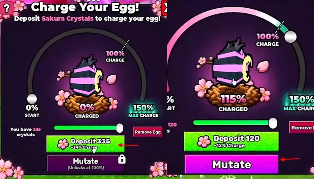 Use Sakura Incubator in Steal an Egg