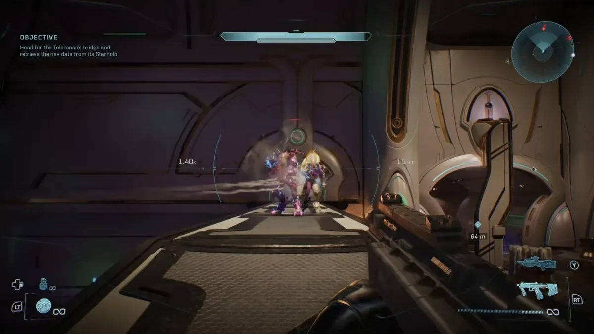 Bridge leading to Eye Patch Skull location in Halo Campaign Evolved