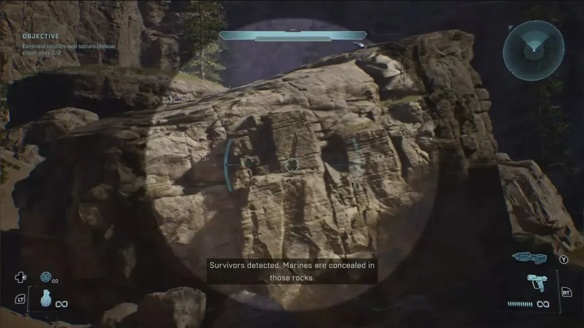 A large rock in Halo Campaign Evolved