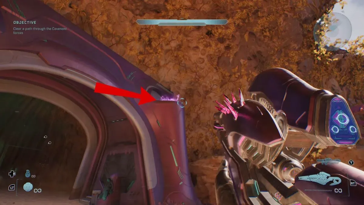 Purple brazier in Halo Campaign Evolved