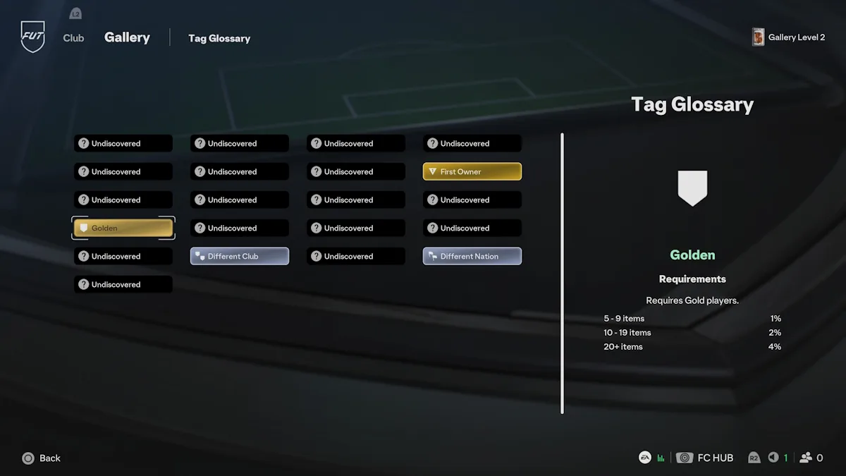 Gallery Tags in EA FC 27