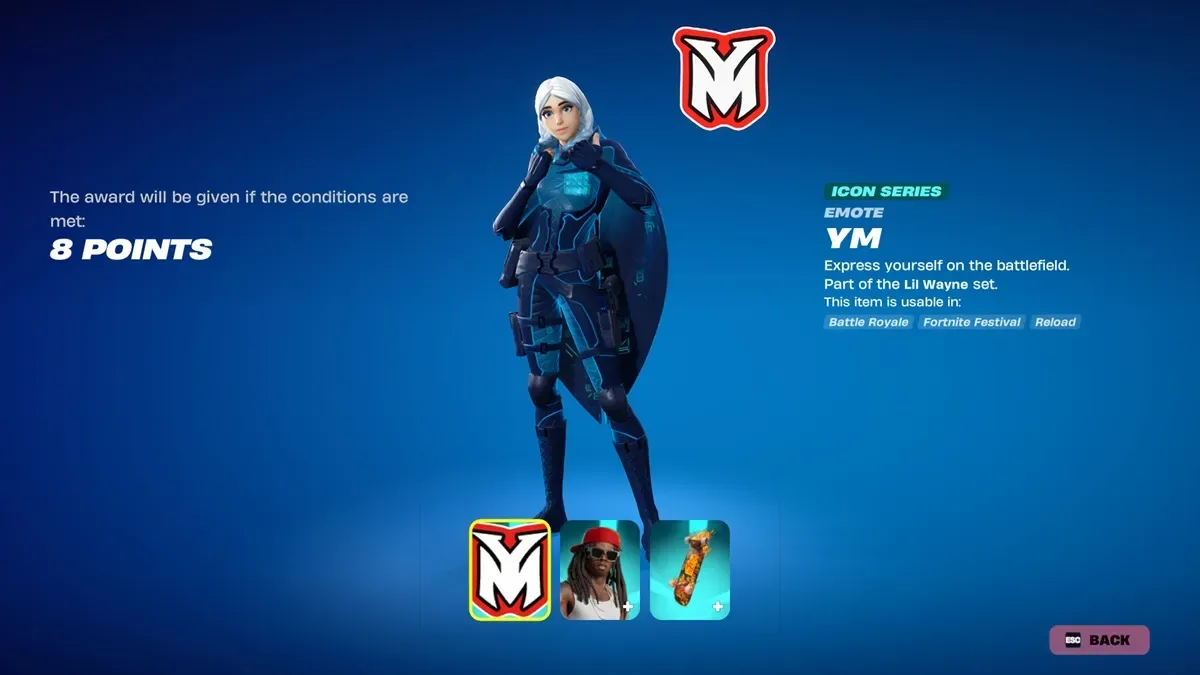 YM Emote in Fortnite