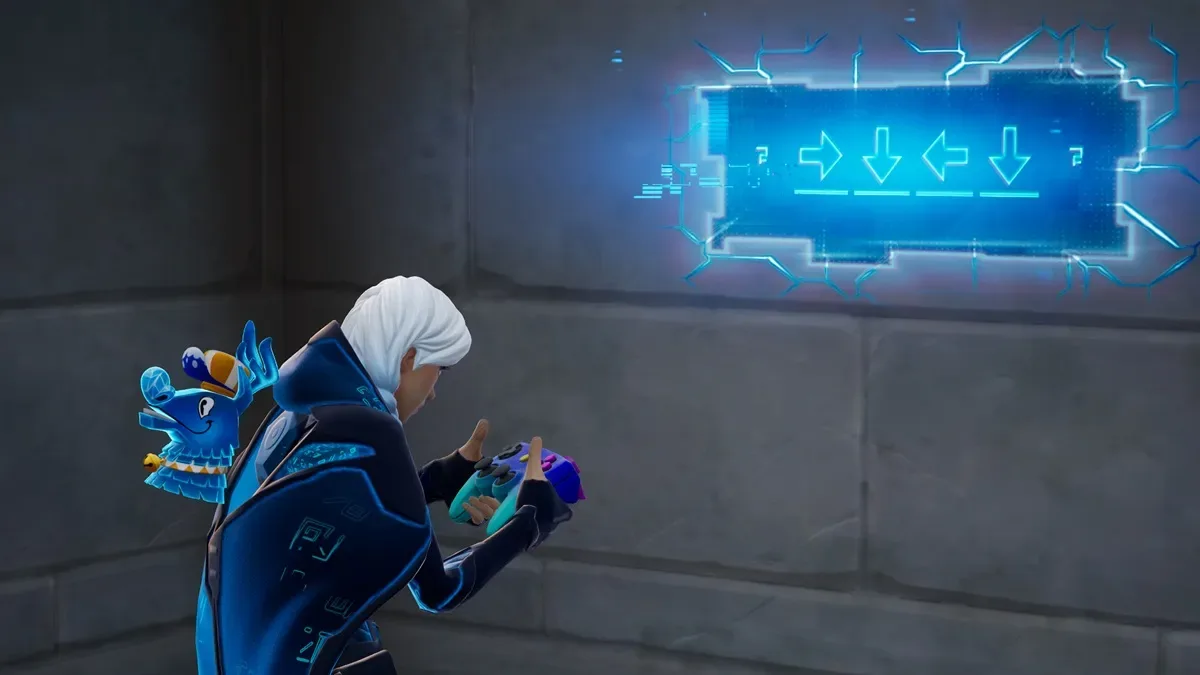 Entering Cheat Code in Fortnite C7S4