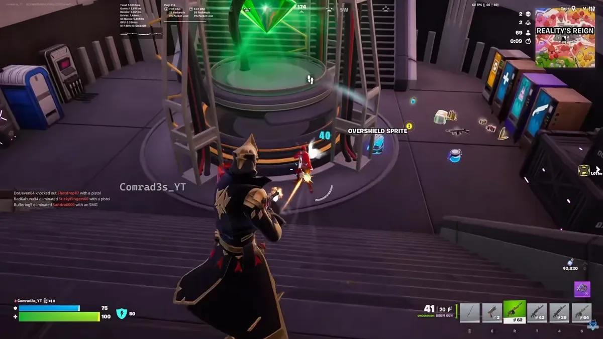 Eliminating players for Geno in Fortnite
