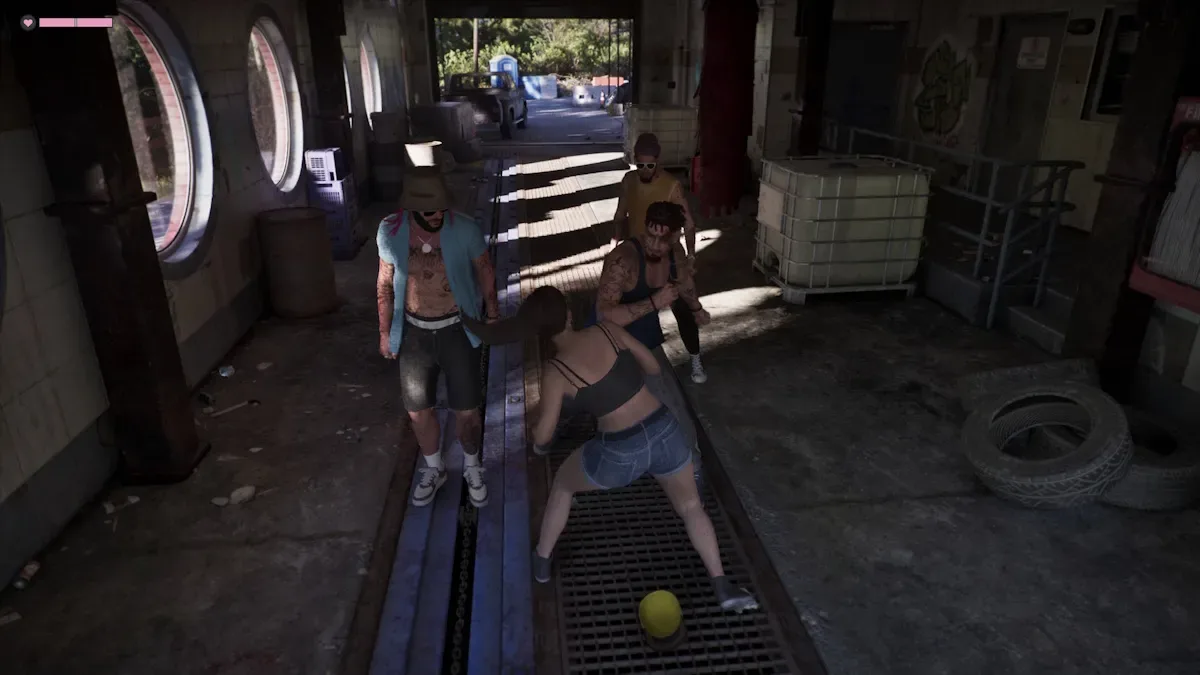 Lucia defending herself in GTA 6