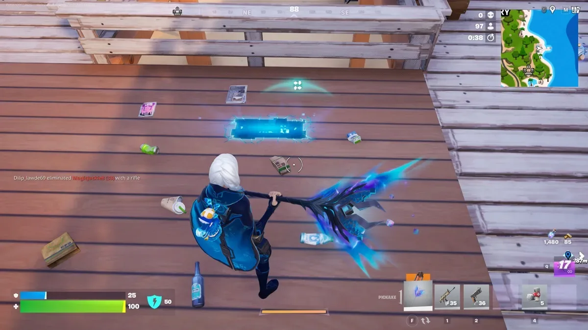 Cheat Code on Ground in Fortnite