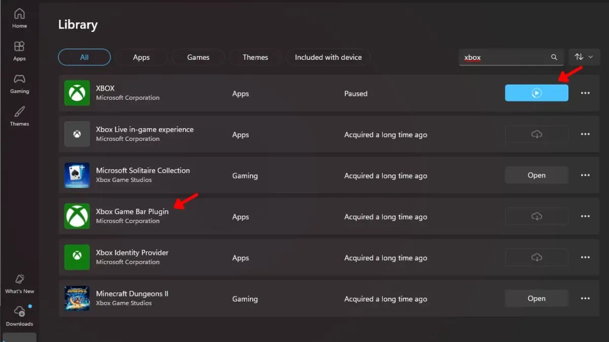 Update the Xbox App and Xbox Game Bar