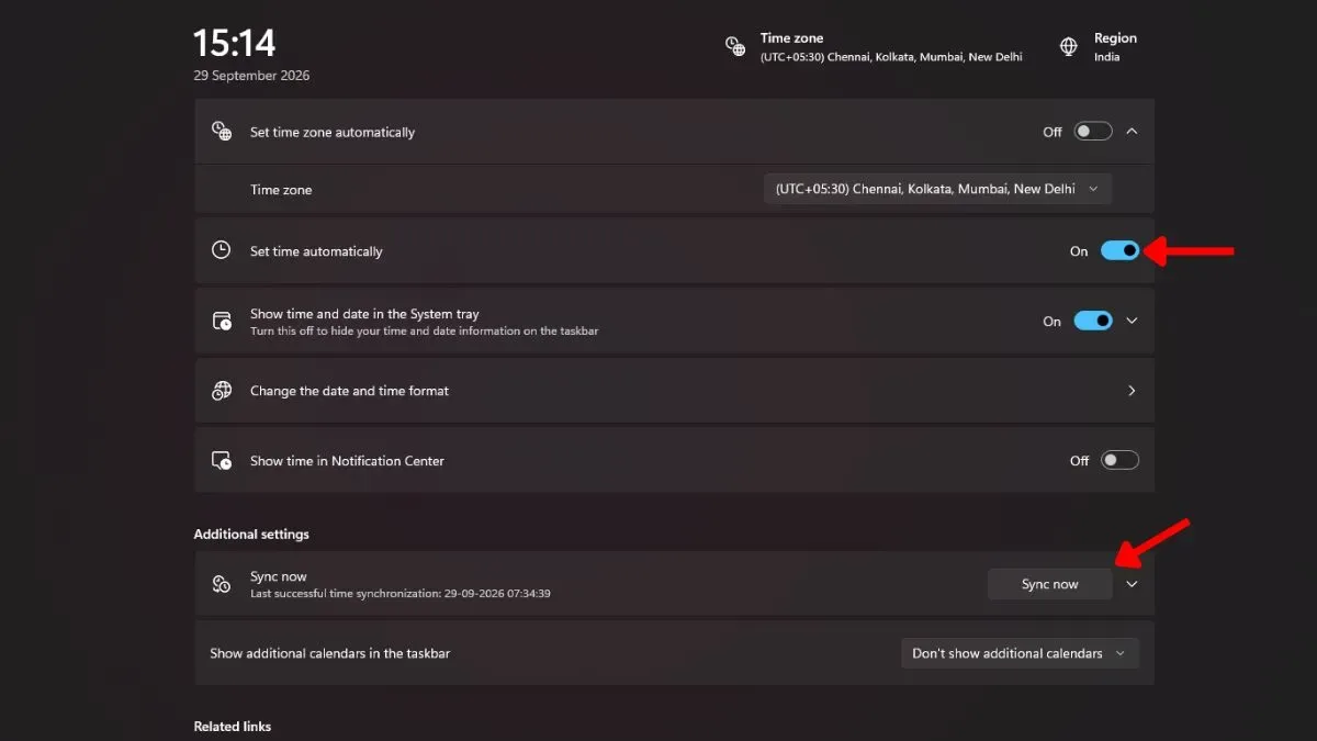 sync time zones to fix the minecraft dungeons 2 error code