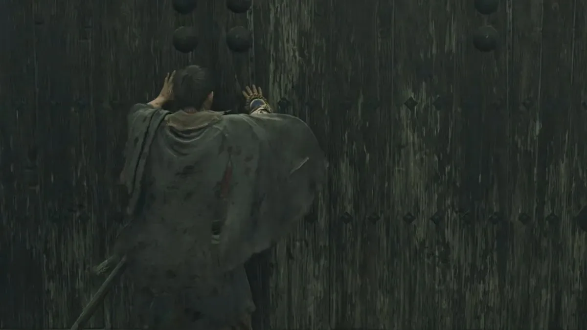 Musashi Interaction with a Door in Onimusha
